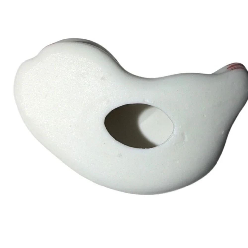 Lucky Cat Chopstick Holder Rest‎ Ceramic Orange White